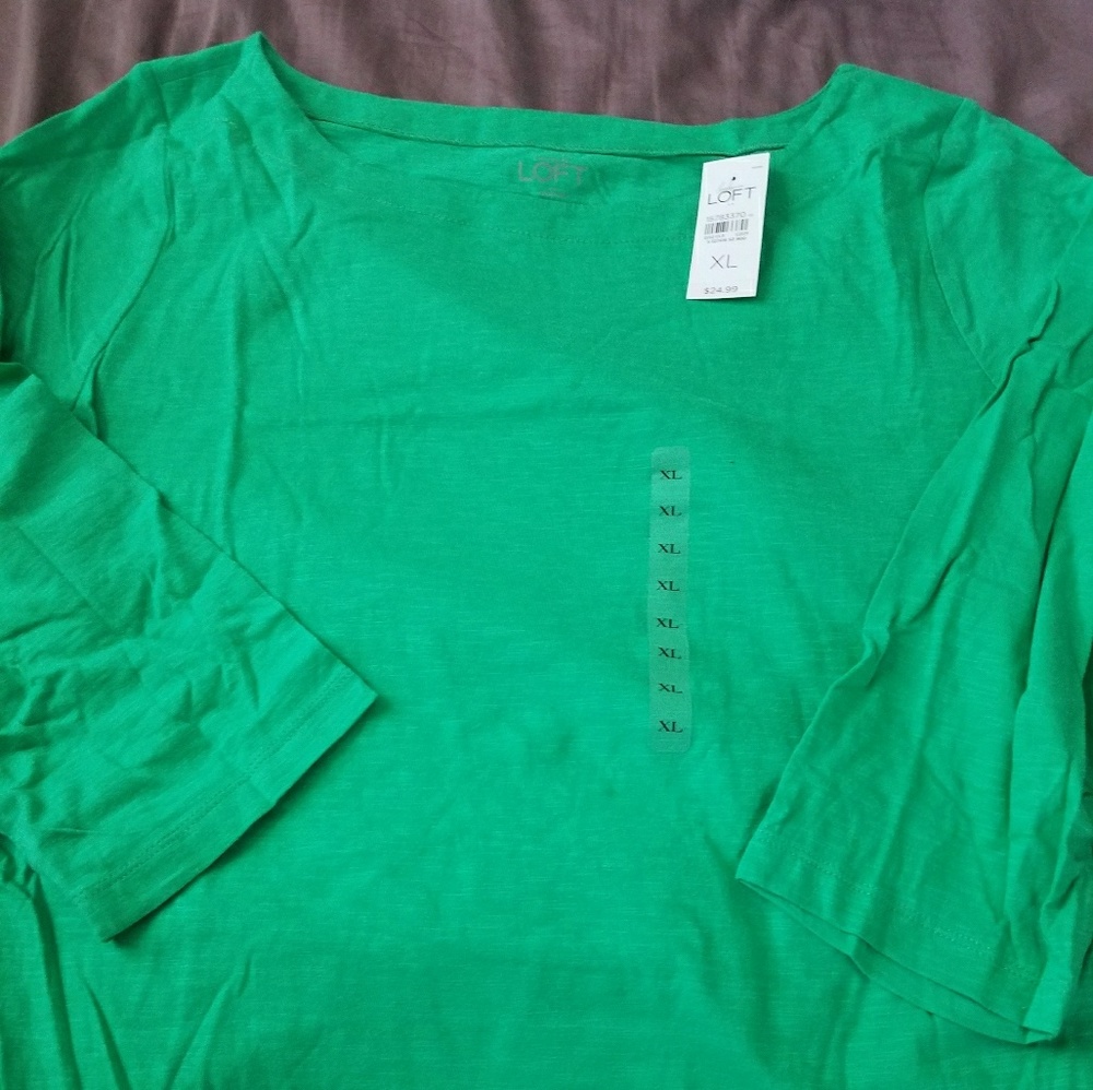 3/4 sleeve, LOFT t-shirt (new, with tags)